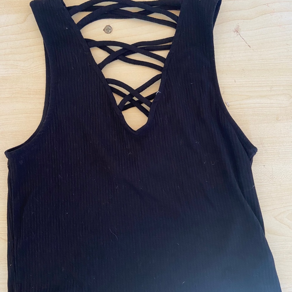 L.A hearts black tank top